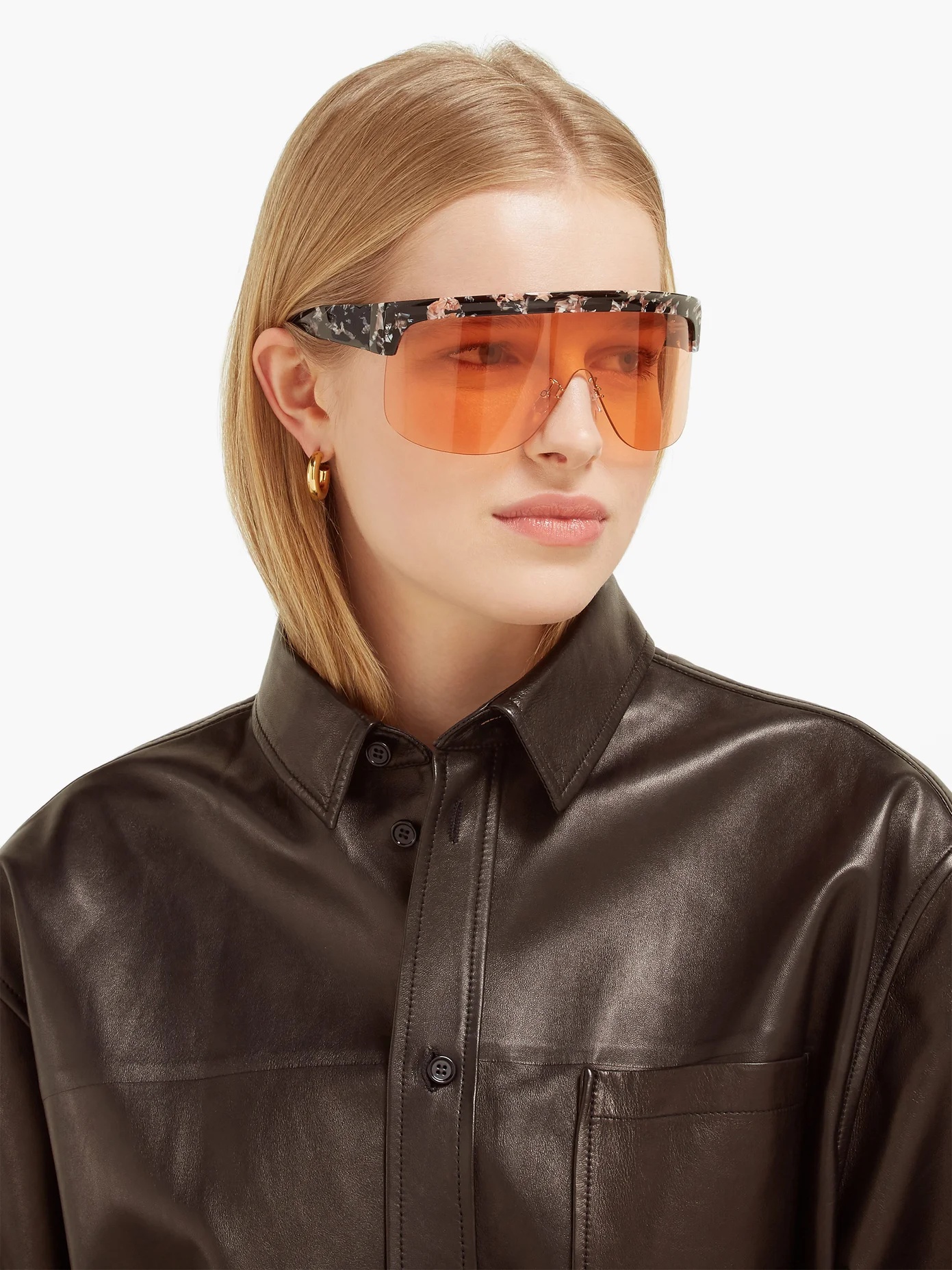 Show oversized acetate sunglasses - 2