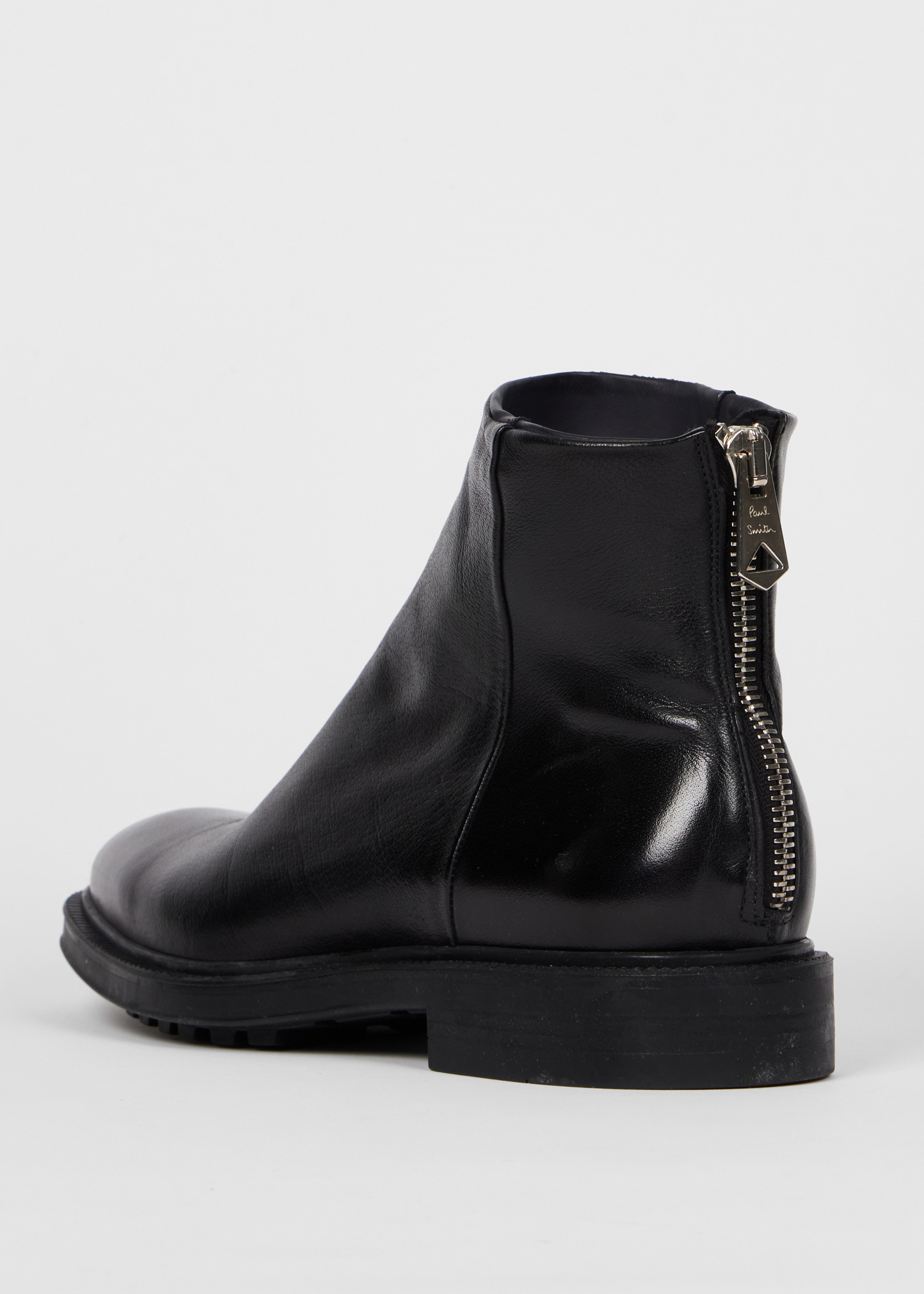Black Leather 'Nik' Boots - 3