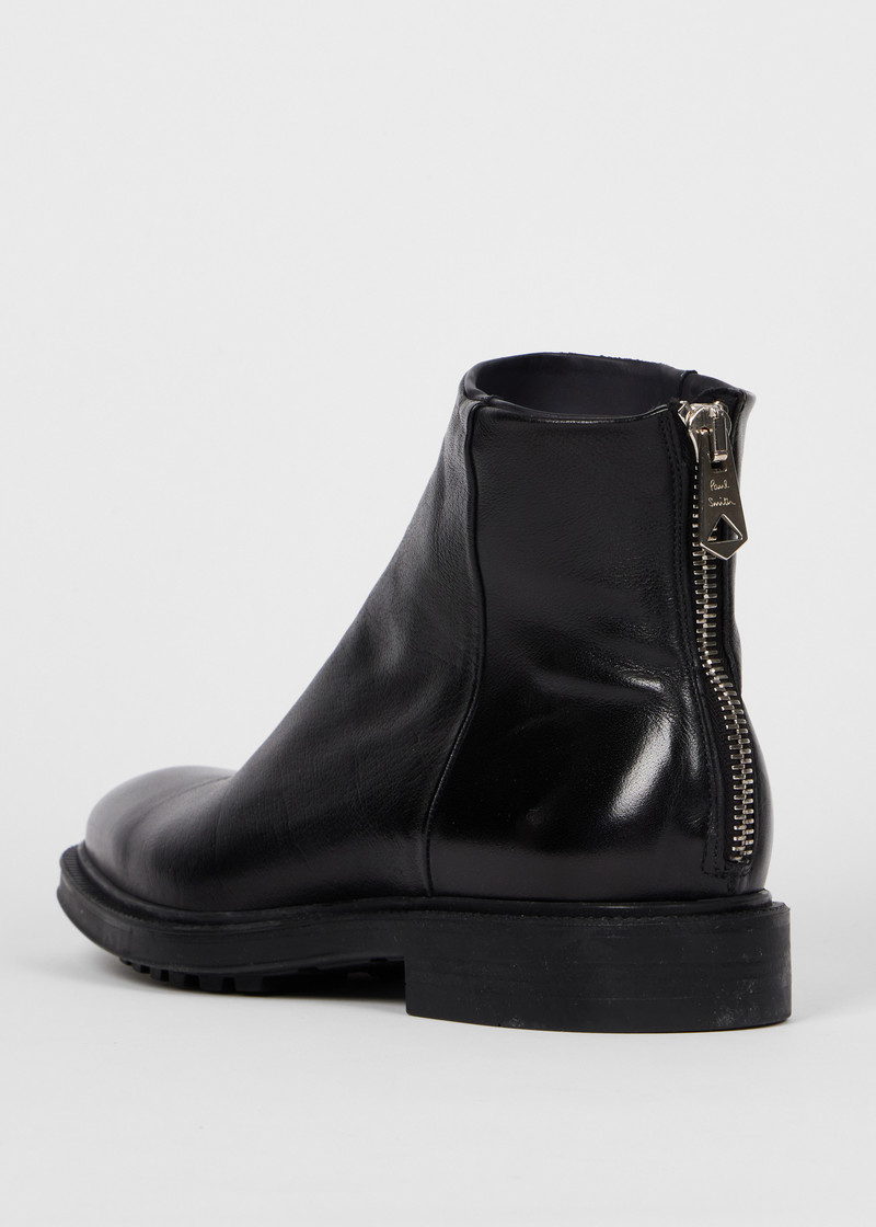 Black Leather 'Nik' Boots 3