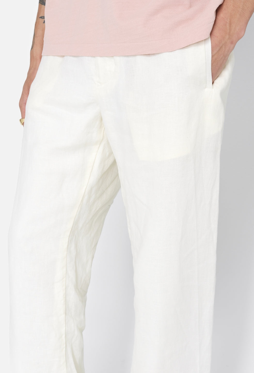LINEN EASY TROUSER - 6