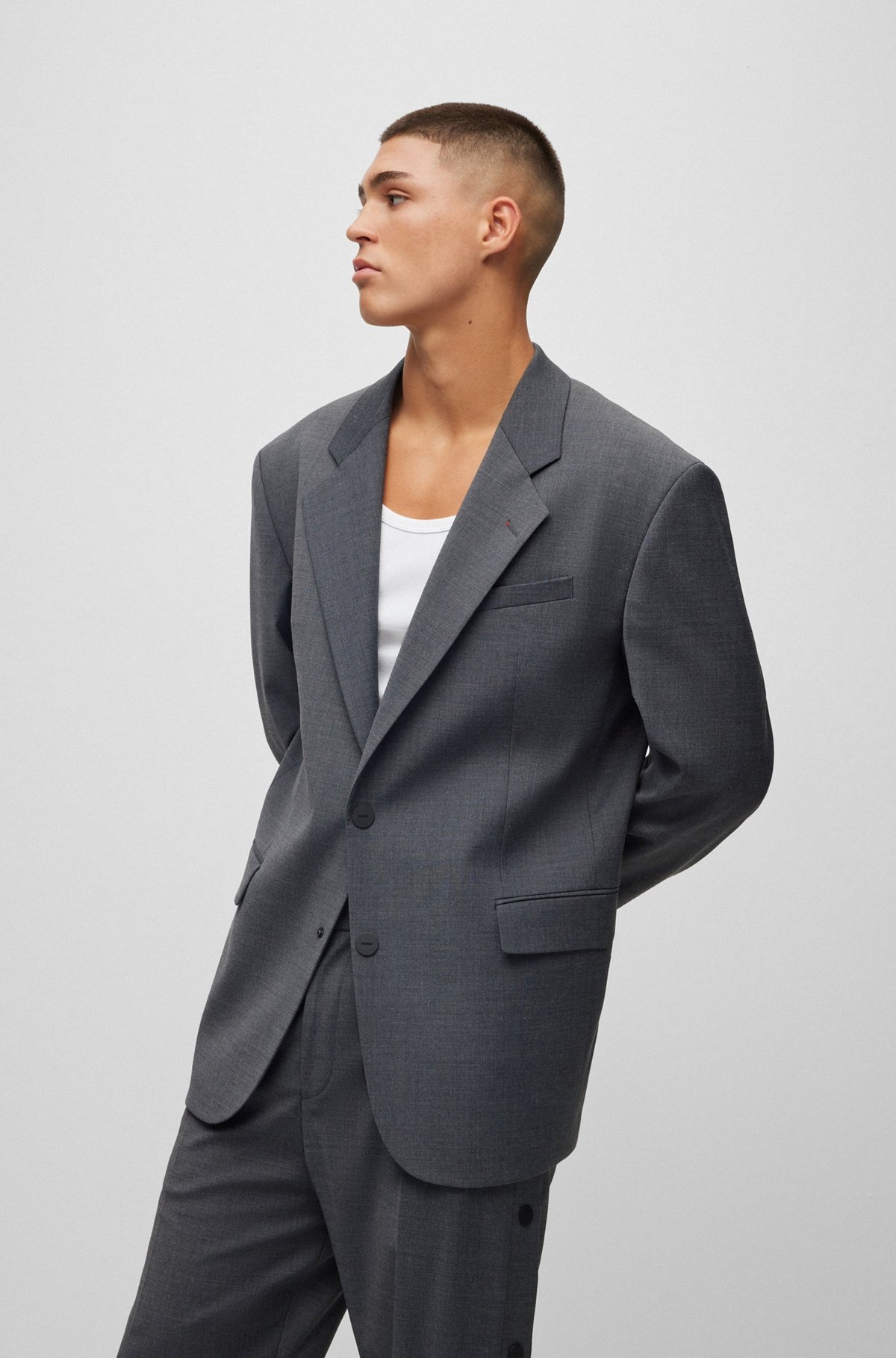 OVERSIZED-FIT JACKET IN PERFORMANCE-STRETCH FABRIC - 6