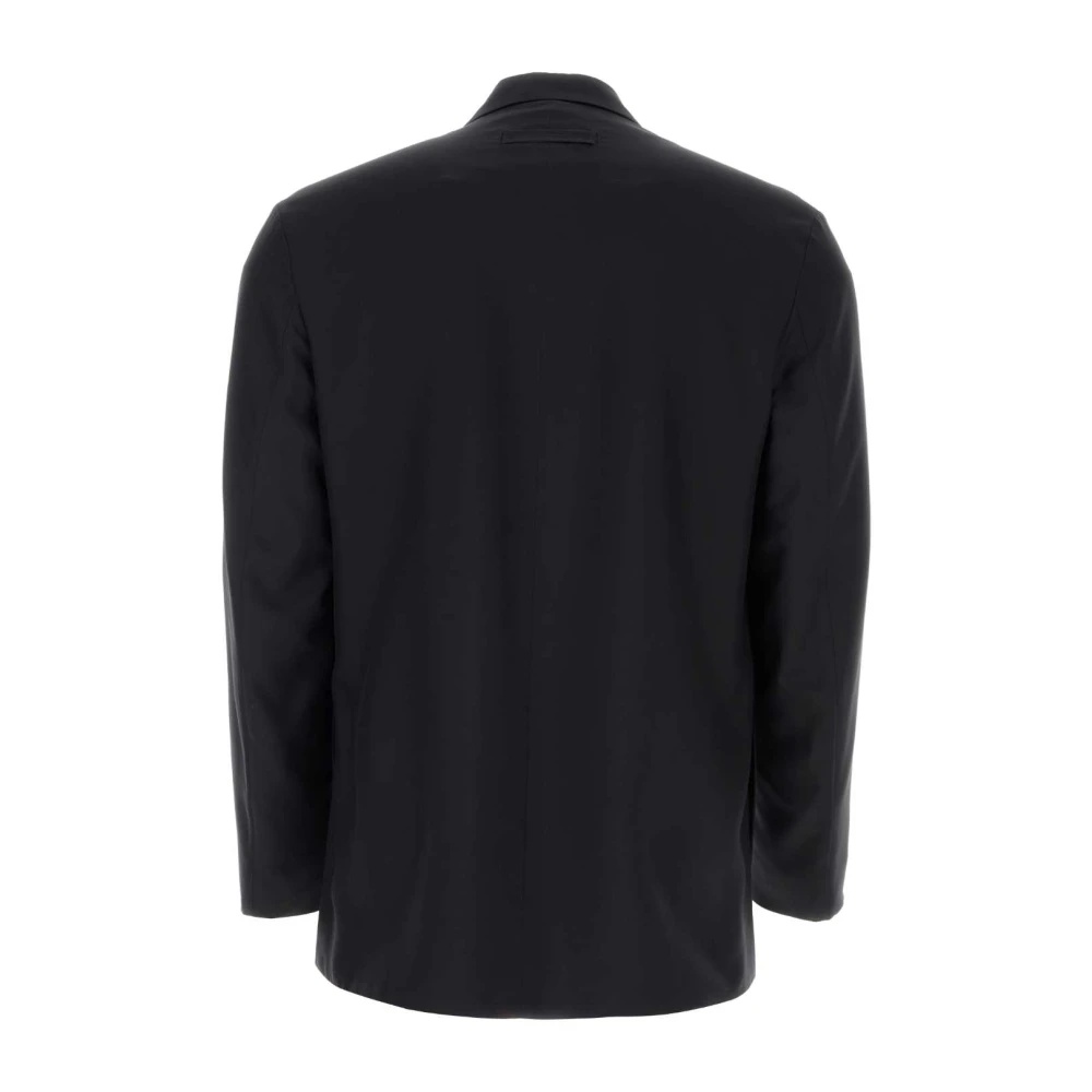 BLACK SILK BLAZER AND VEST - 2