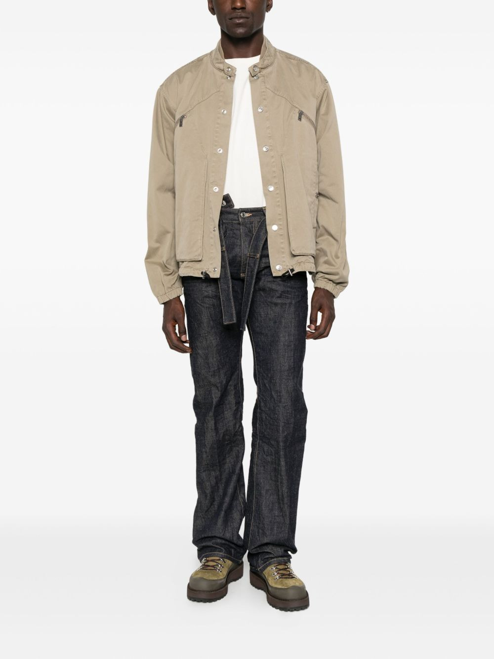 zip-pocket drawstring jacket - 2