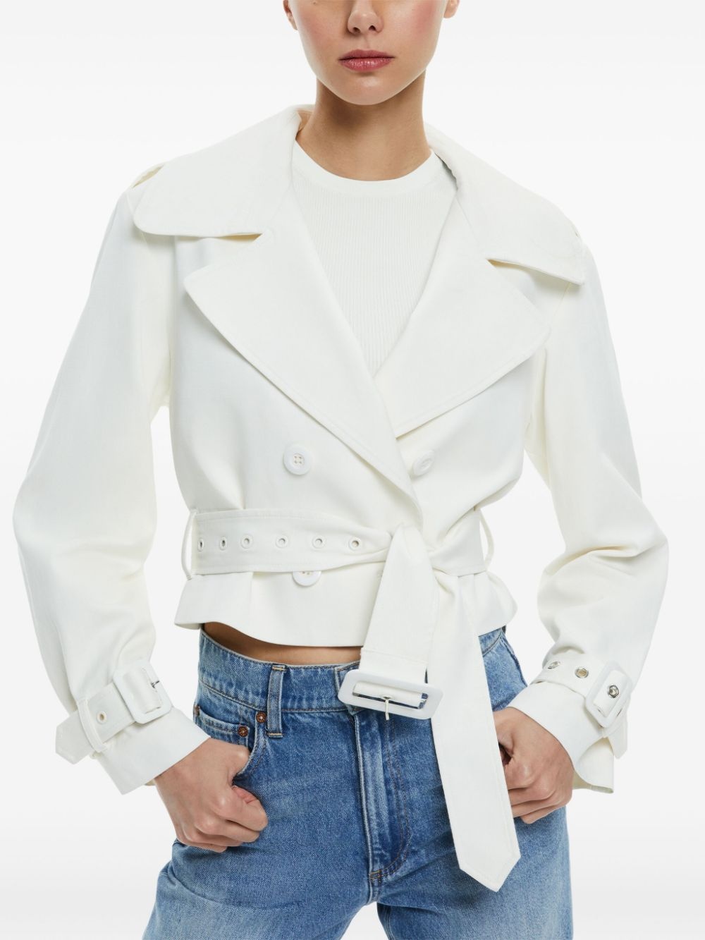 Keith cropped trench jacket - 2
