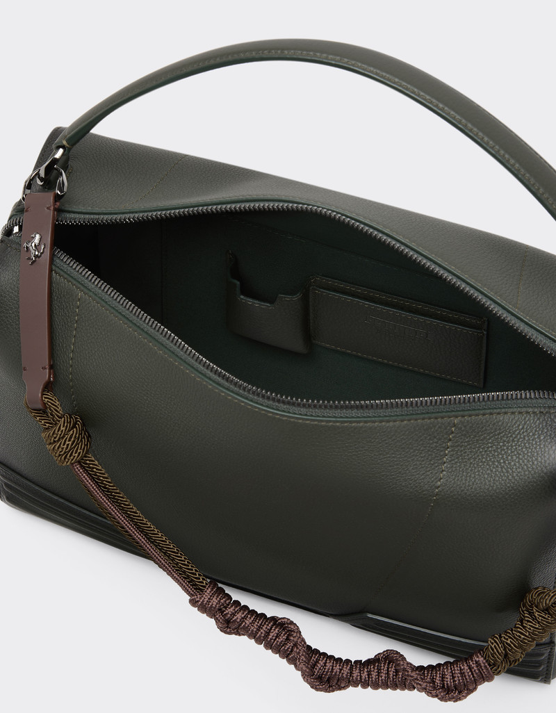 Reconditioned by Ferrari GT soft shoulder bag in gradient-effect leather with scoubidou detail 7