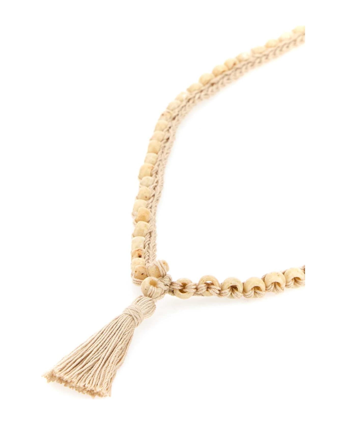 Embellished Crochet Necklace - 2