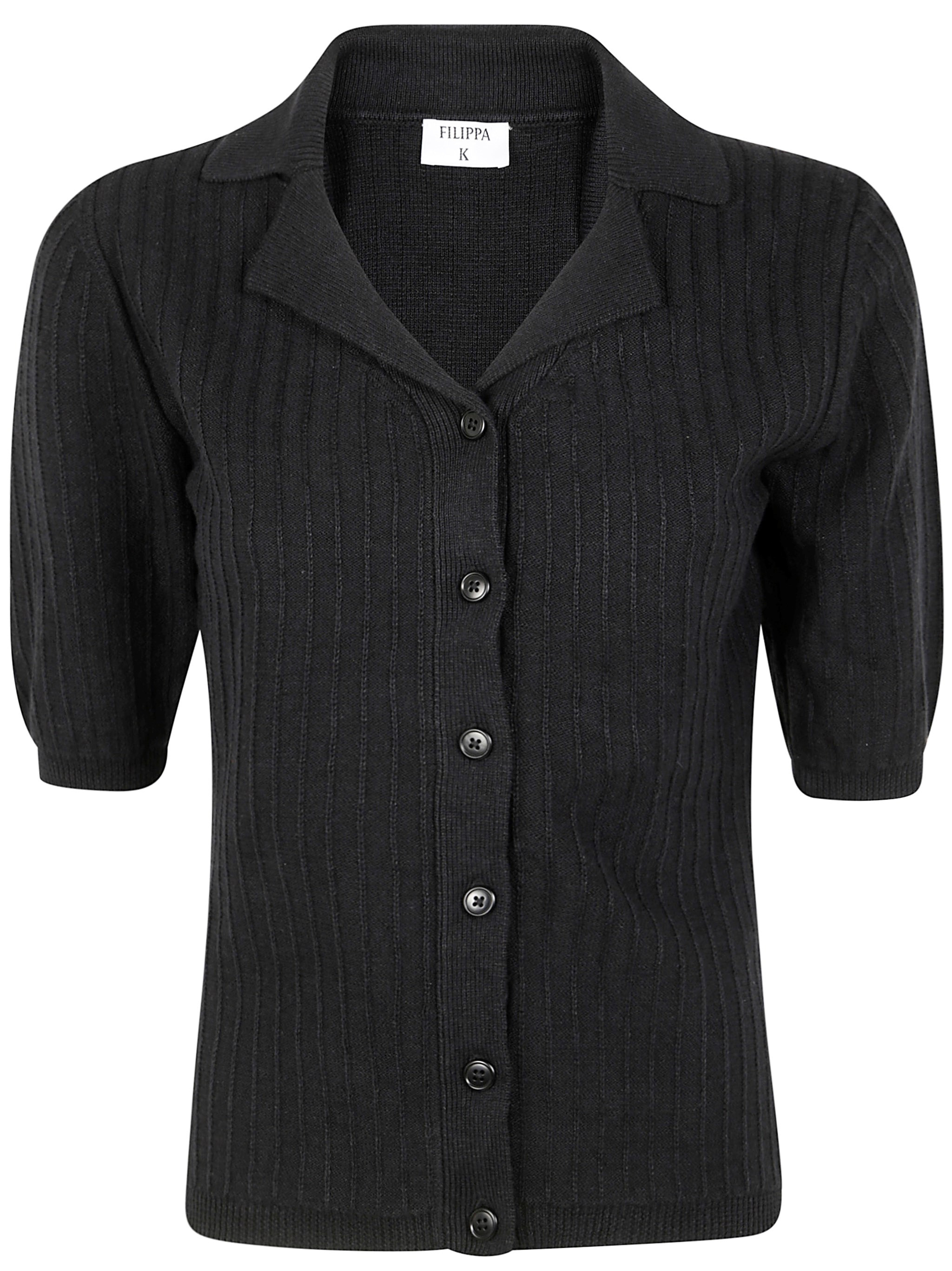 The SHORTSLEEVE COLLAR CARDIGAN by FILIPPA K is a stylish addition to your spring-summer wardrobe. C - 1