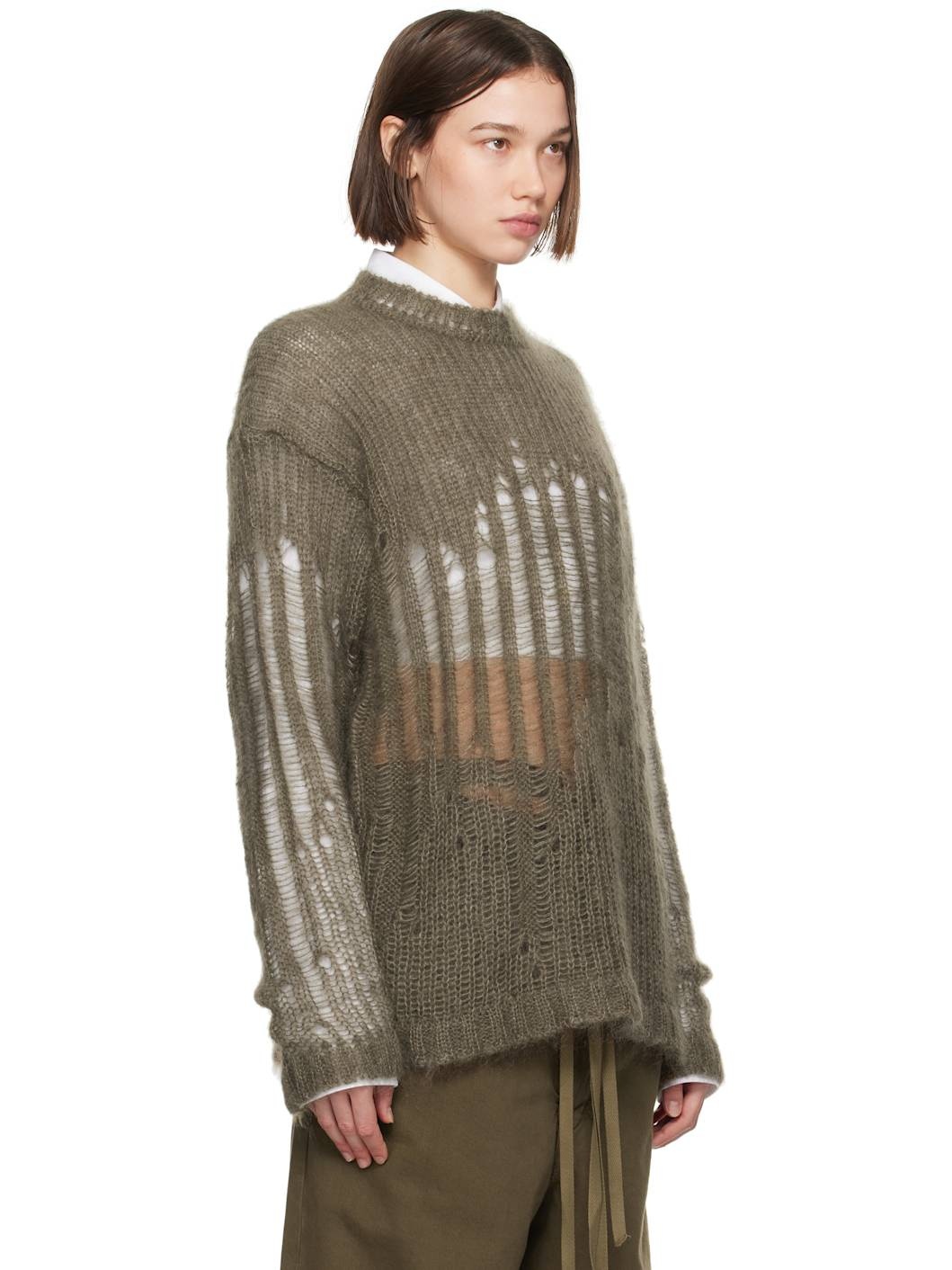 Khaki Rigmor Oversize Sweater - 2