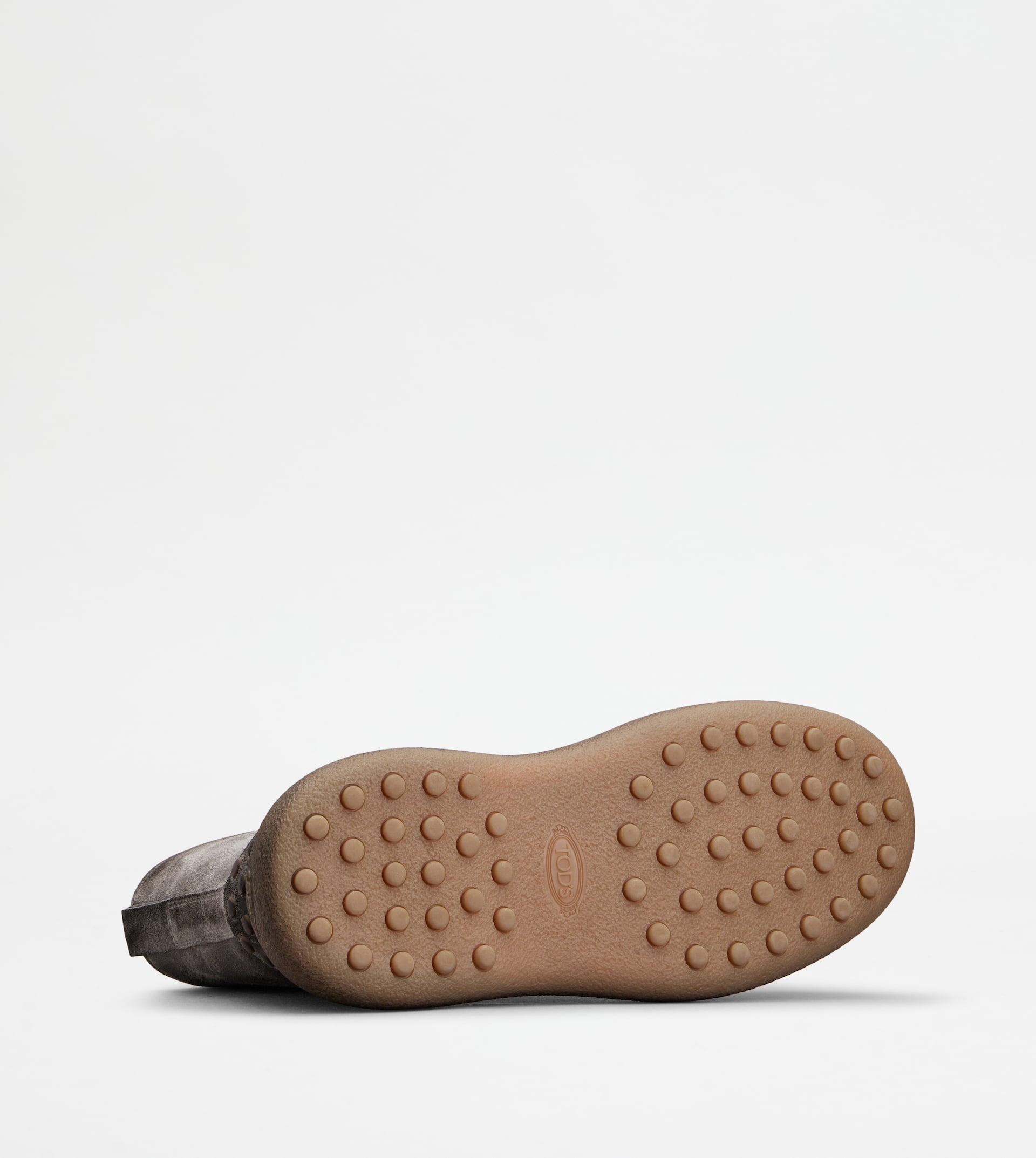 TOD'S W. G. LACE-UP ANKLE BOOTS IN SUEDE - GREY - 5