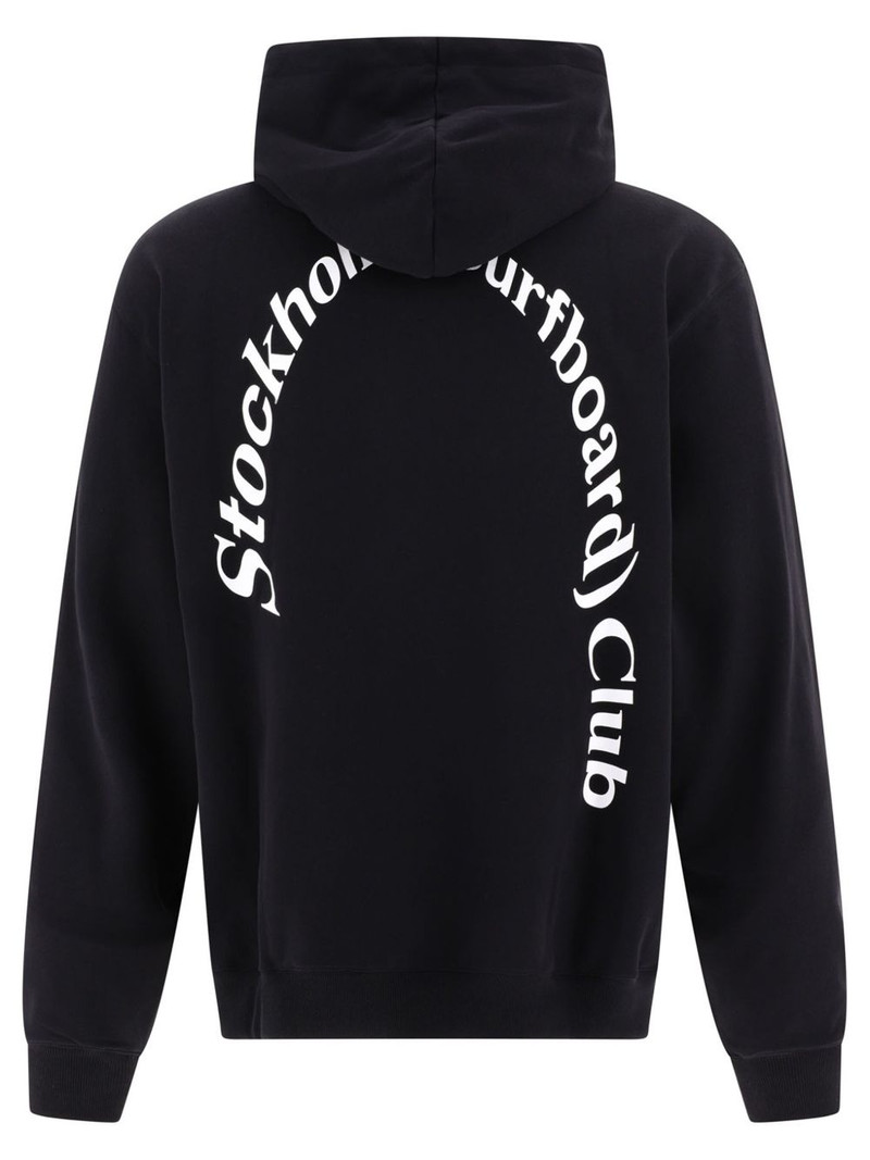 Stockholm Surfboard Club logo-print hoodie outlook