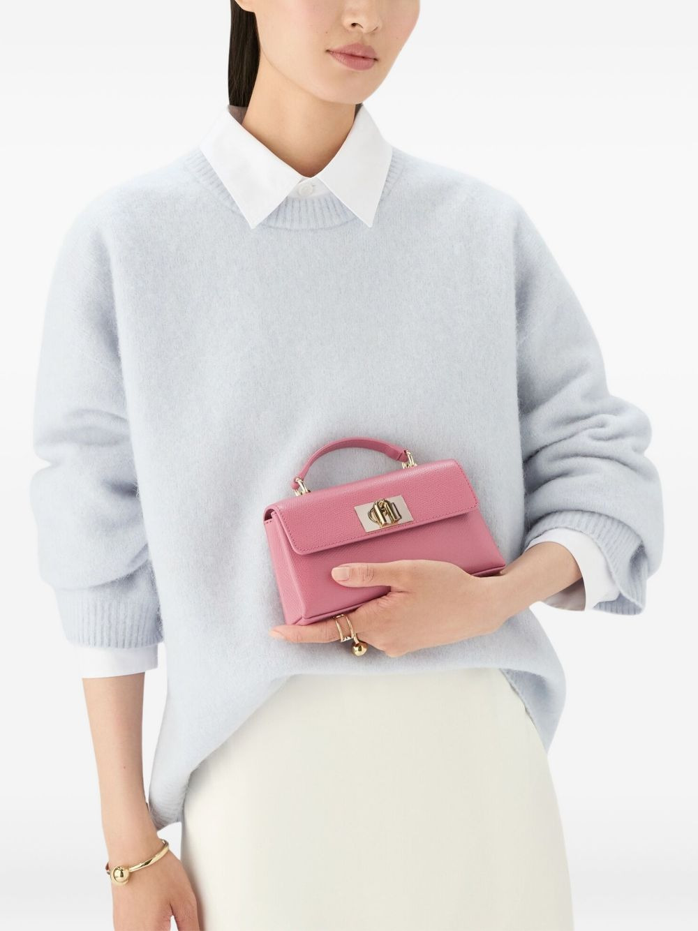 mini top-handle crossbody bag - 2