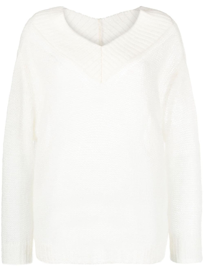 open-knit mohair-blend jumper 1
