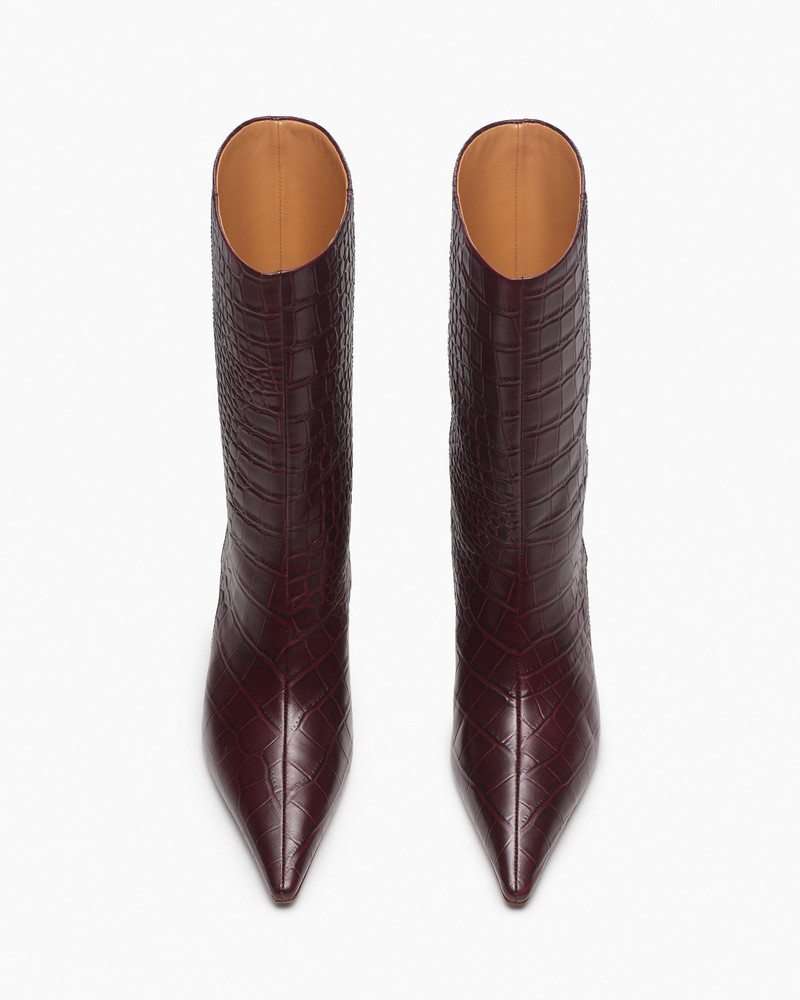 Mott Embossed Leather Boots 5