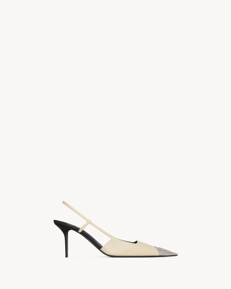 JEANNE SLINGBACK PUMPS IN SMOOTH LEATHER - 1