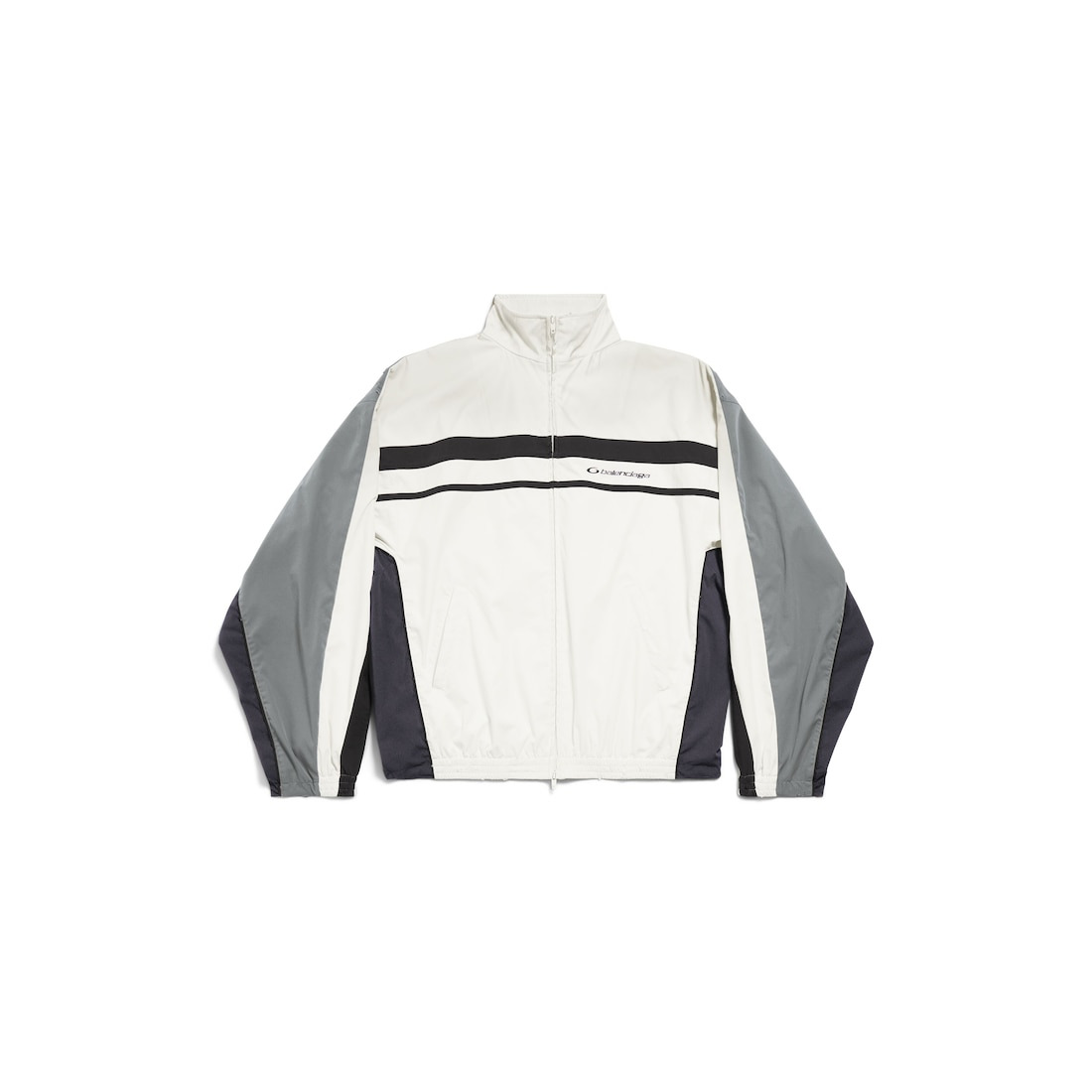 50/50 Tracksuit Jacket in White/grey - 1