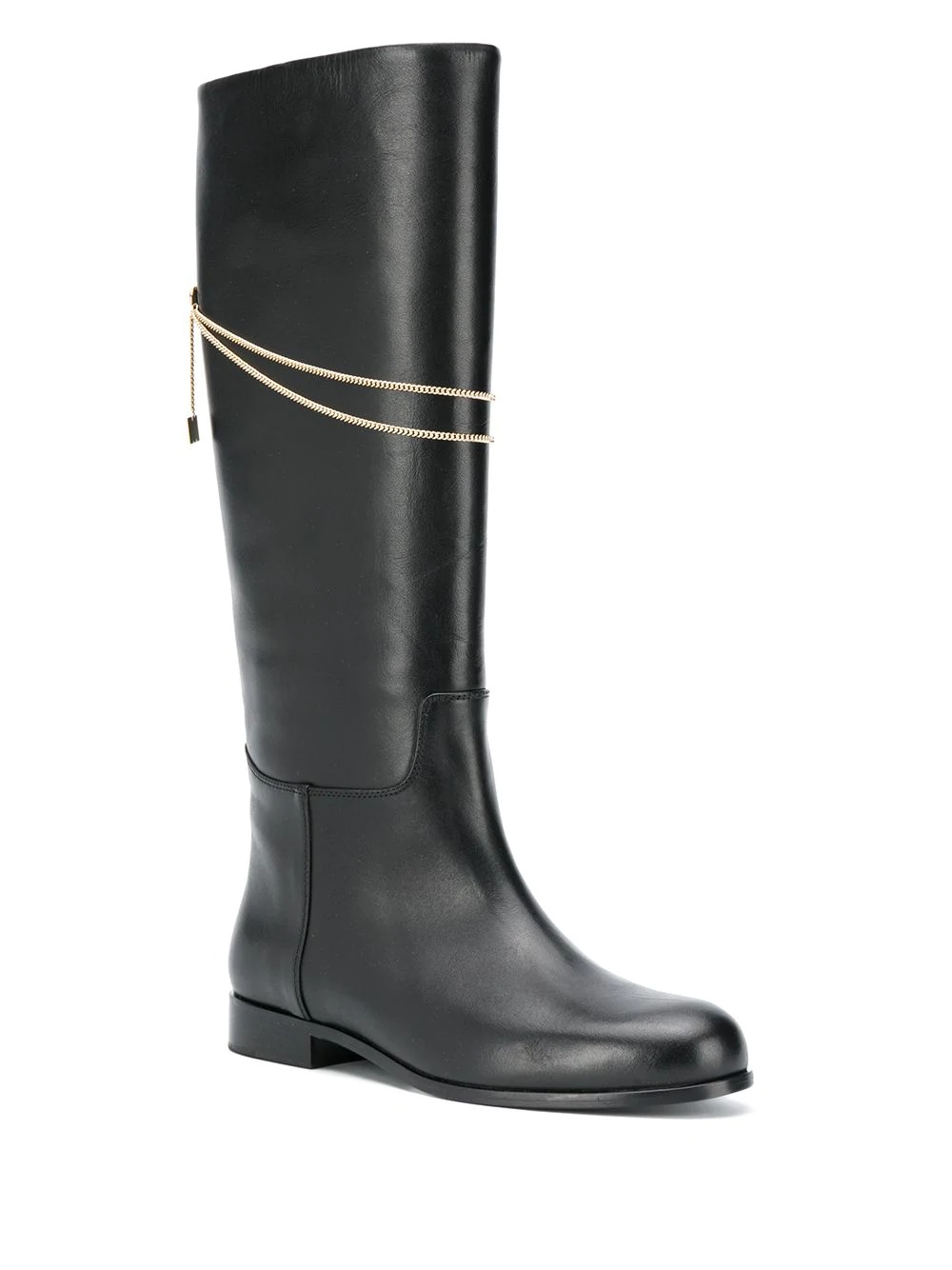 chain-detail knee-length boots - 2