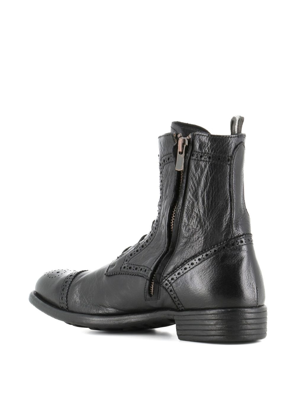 lace-up brogue boots - 5