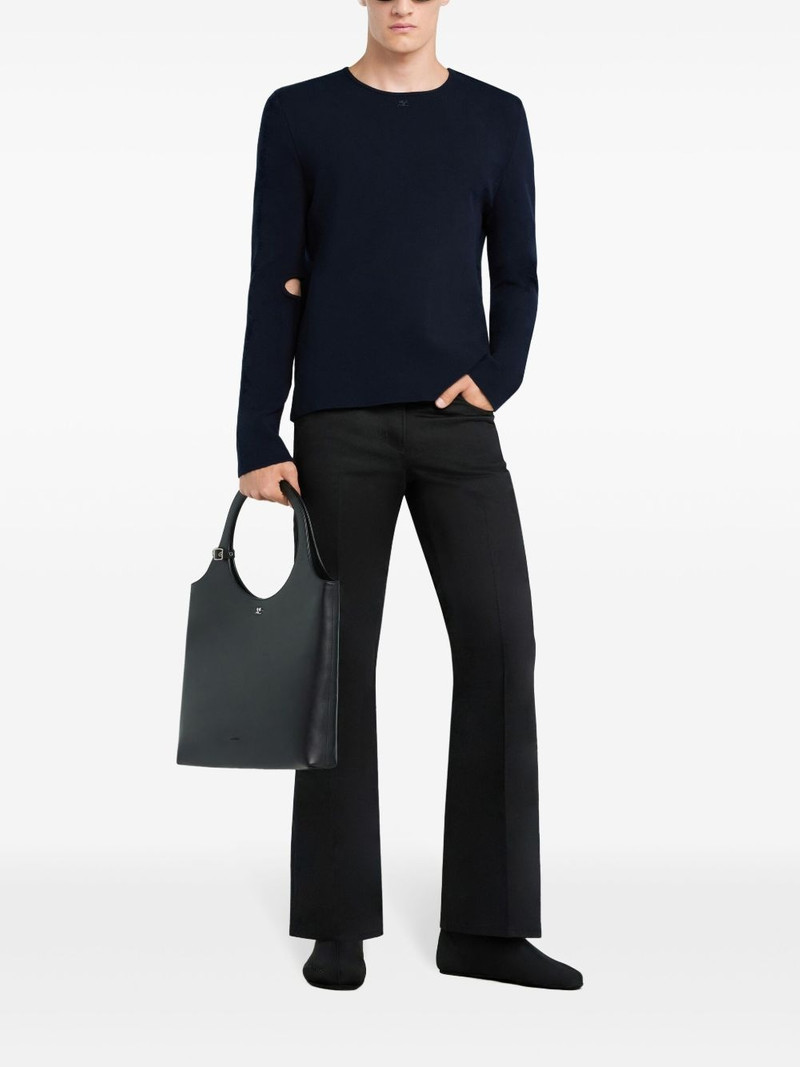 courrèges cut-out knit sweater outlook