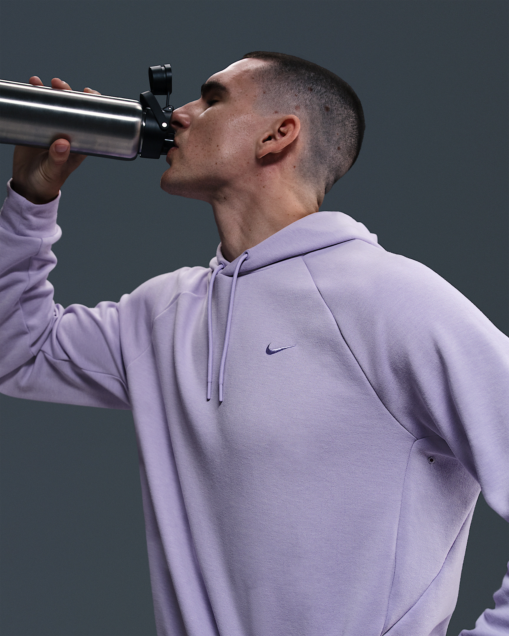 Nike Primary Fleece Men's Dri-FIT UV Pullover Performance Hoodie - 3