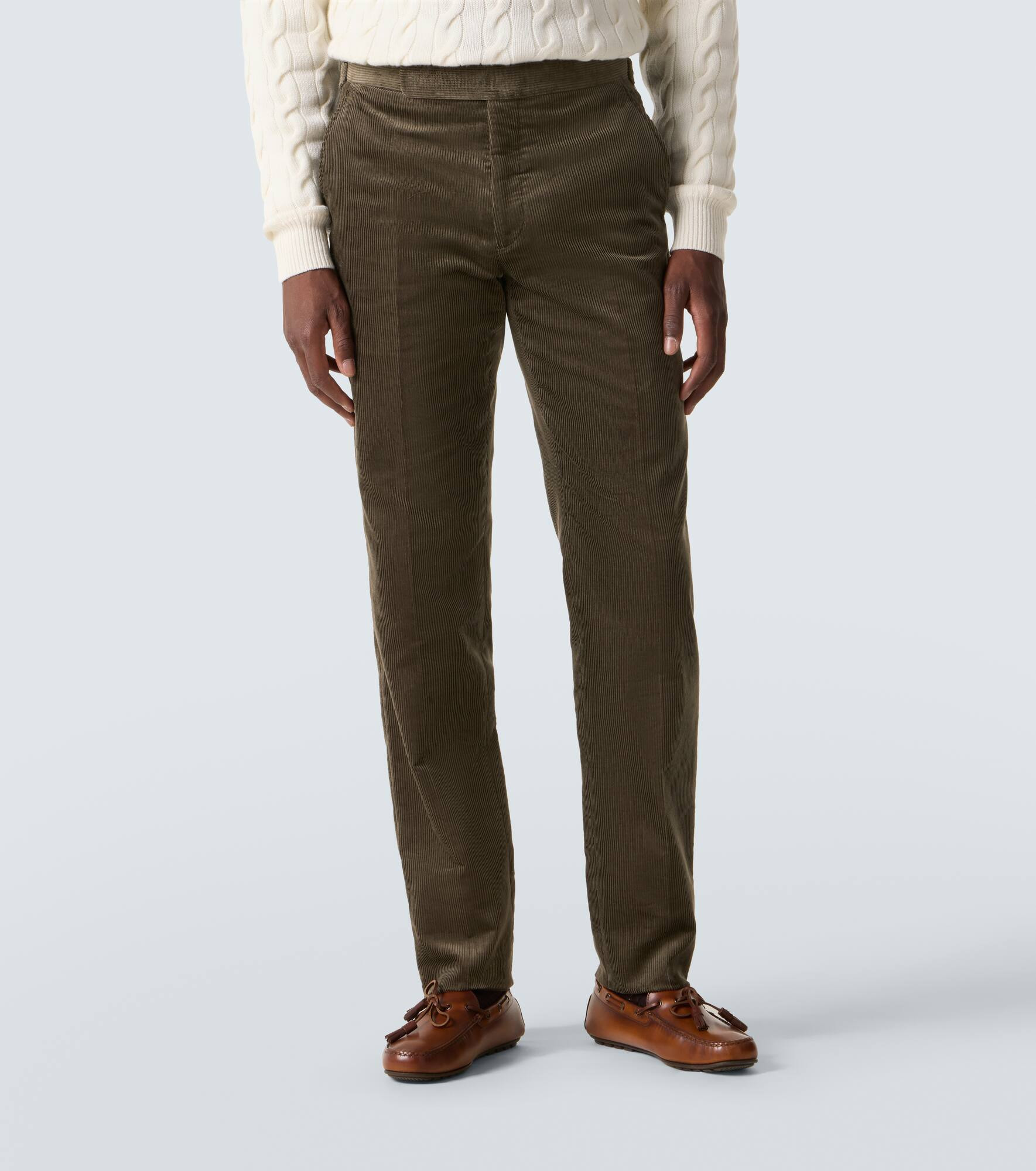 Cotton corduroy slim pants - 3