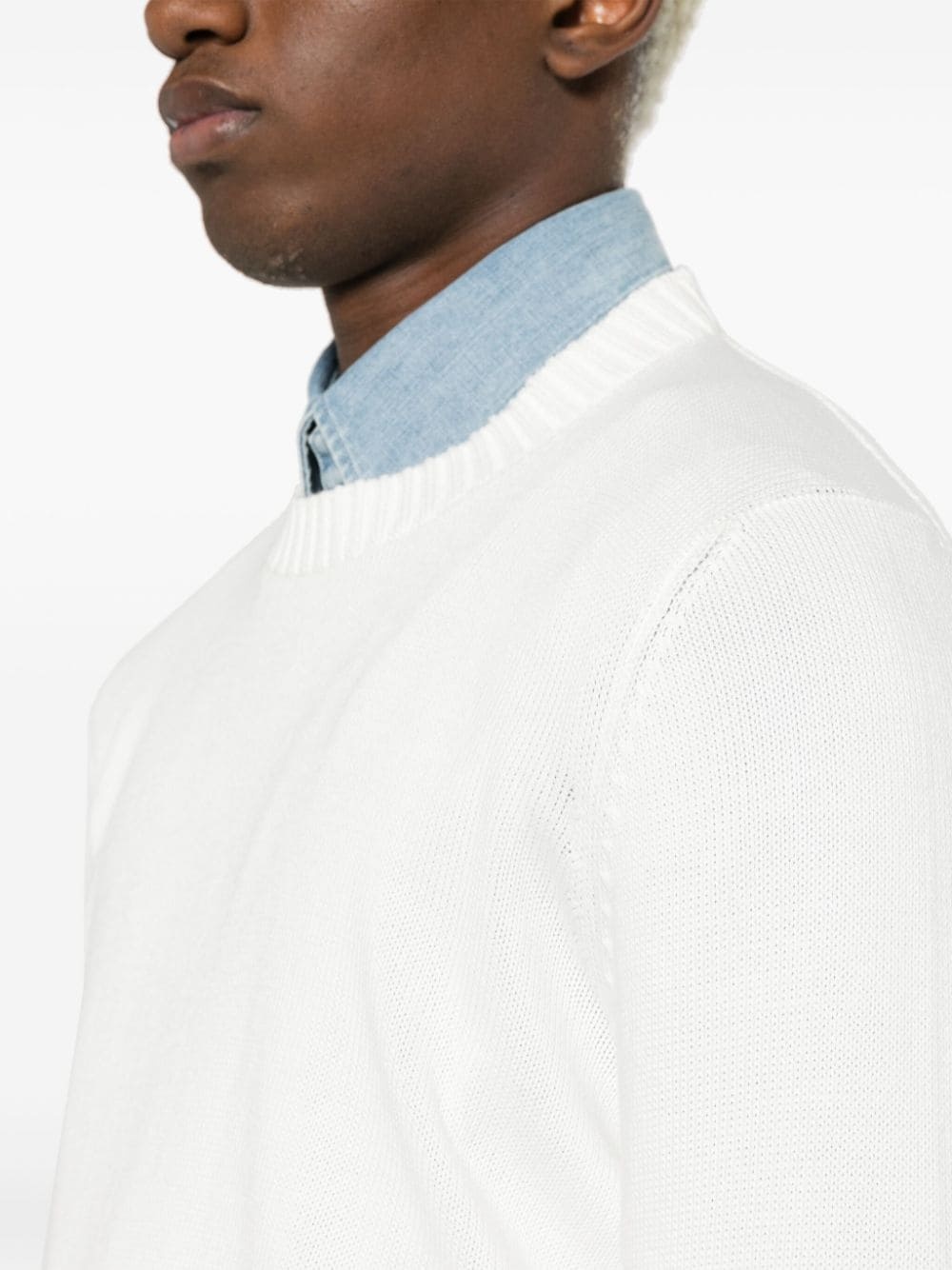 knitted cotton jumper - 5