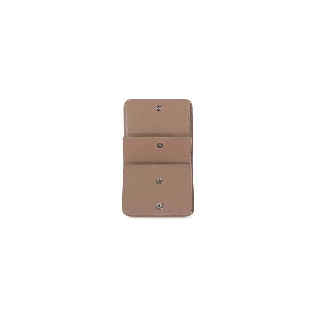 Cash Flap Coin And Card Holder in Mink - 2