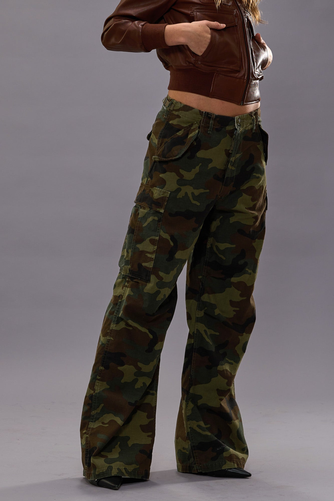 WIDE LEG CARGO - CAMO - 2