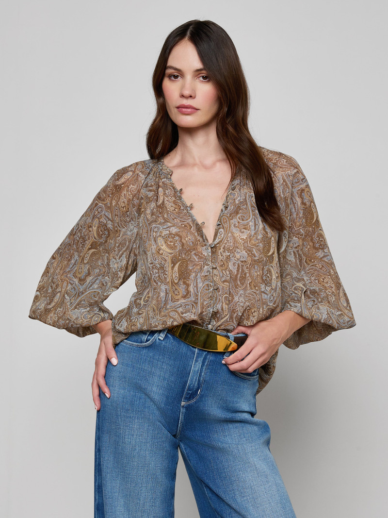 L'AGENCE Teagan Blouse outlook