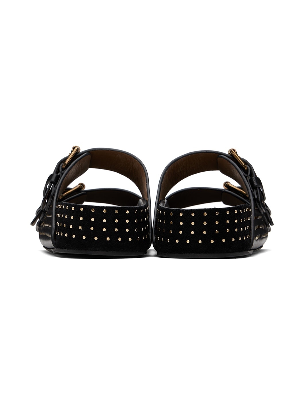 Black Lennyo Buckle Sandals - 2
