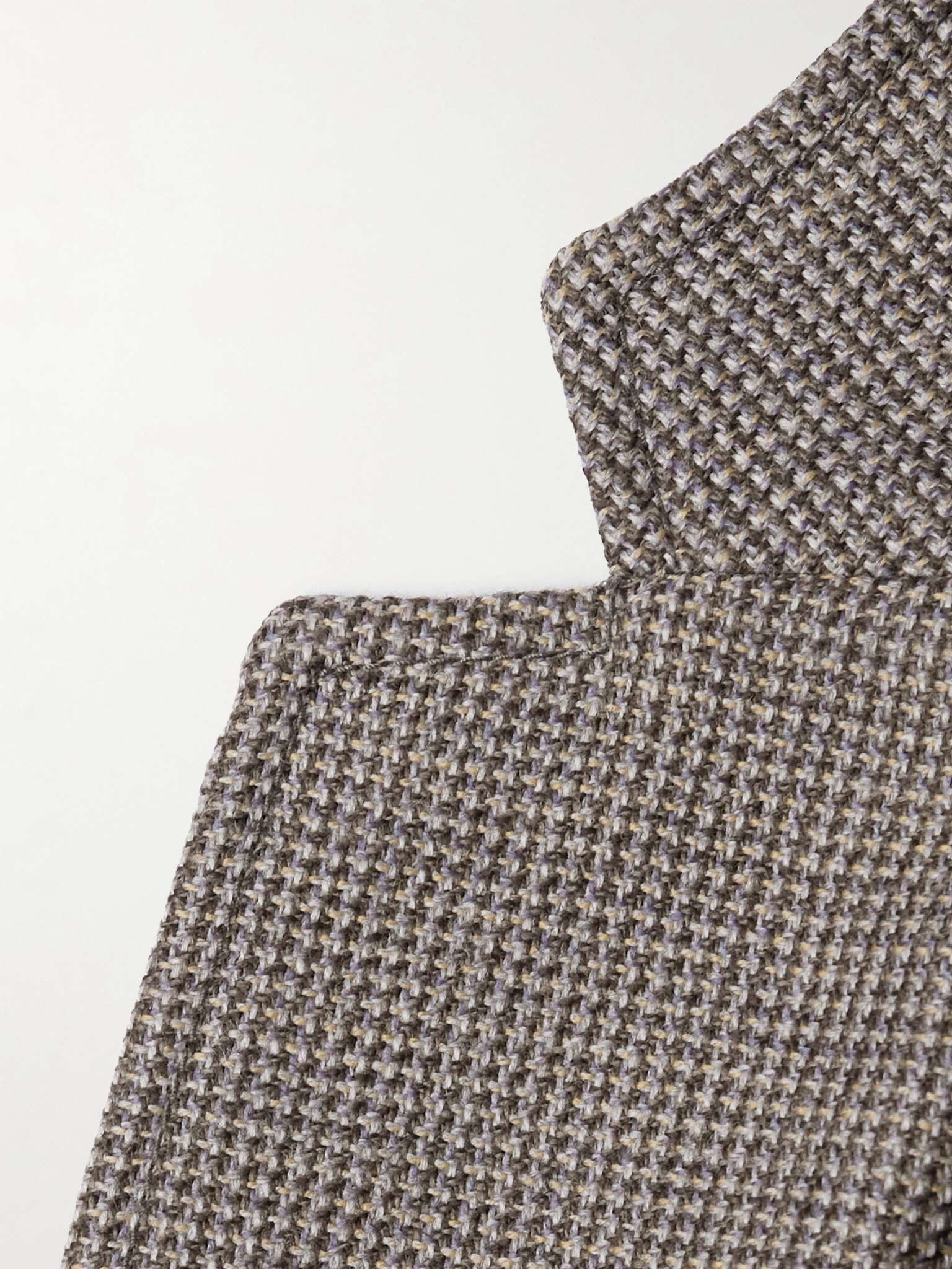 Checked Wool Suit Jacket - 3