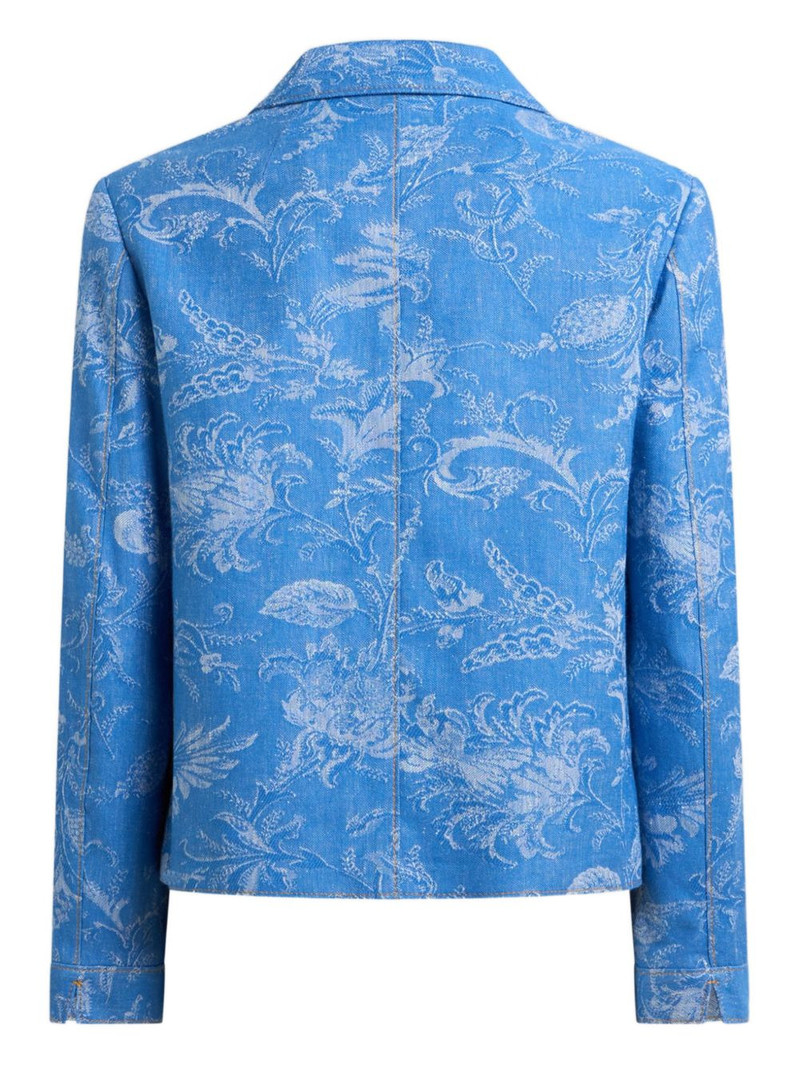 Etro jacquard floral-motif jacket outlook
