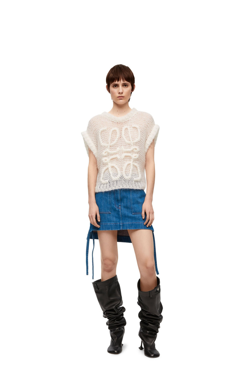Loewe Workwear skirt in denim outlook