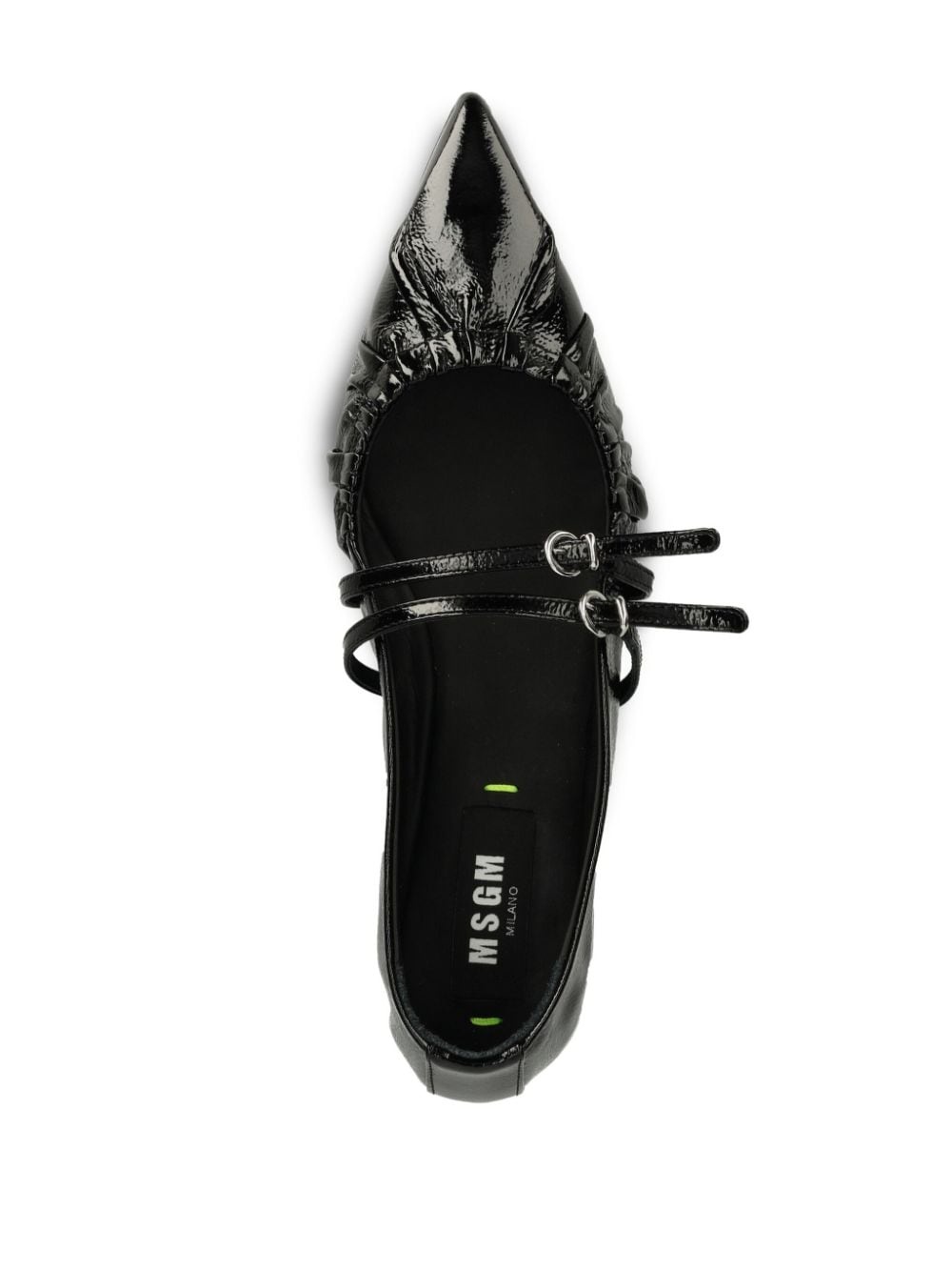 ruched ballet flats - 4