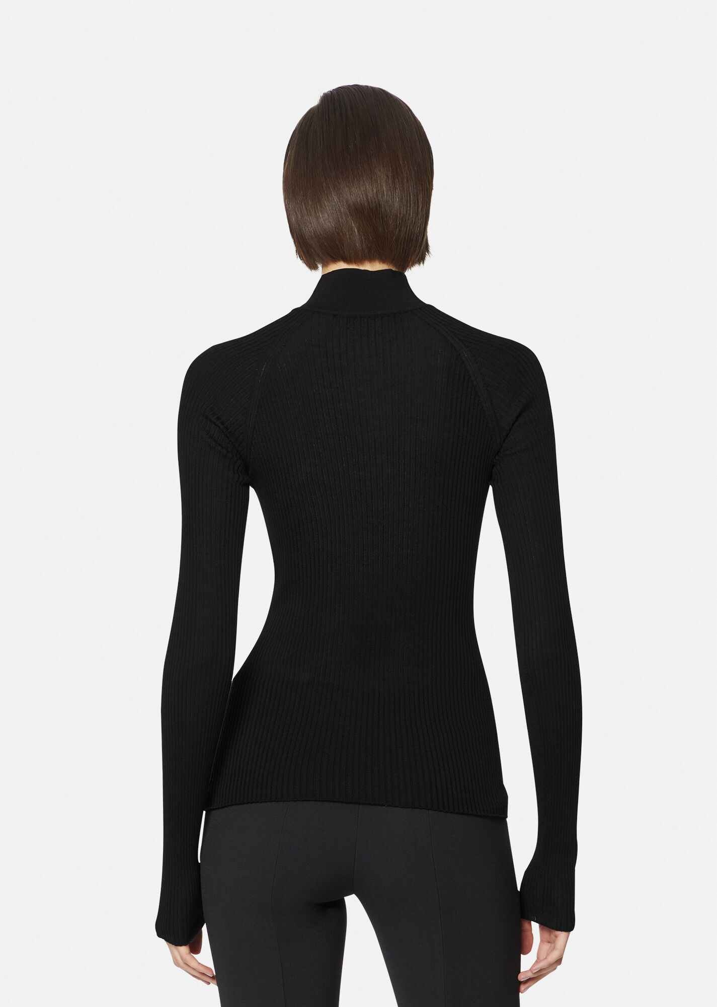 La Greca Accent Wool Sweater - 3