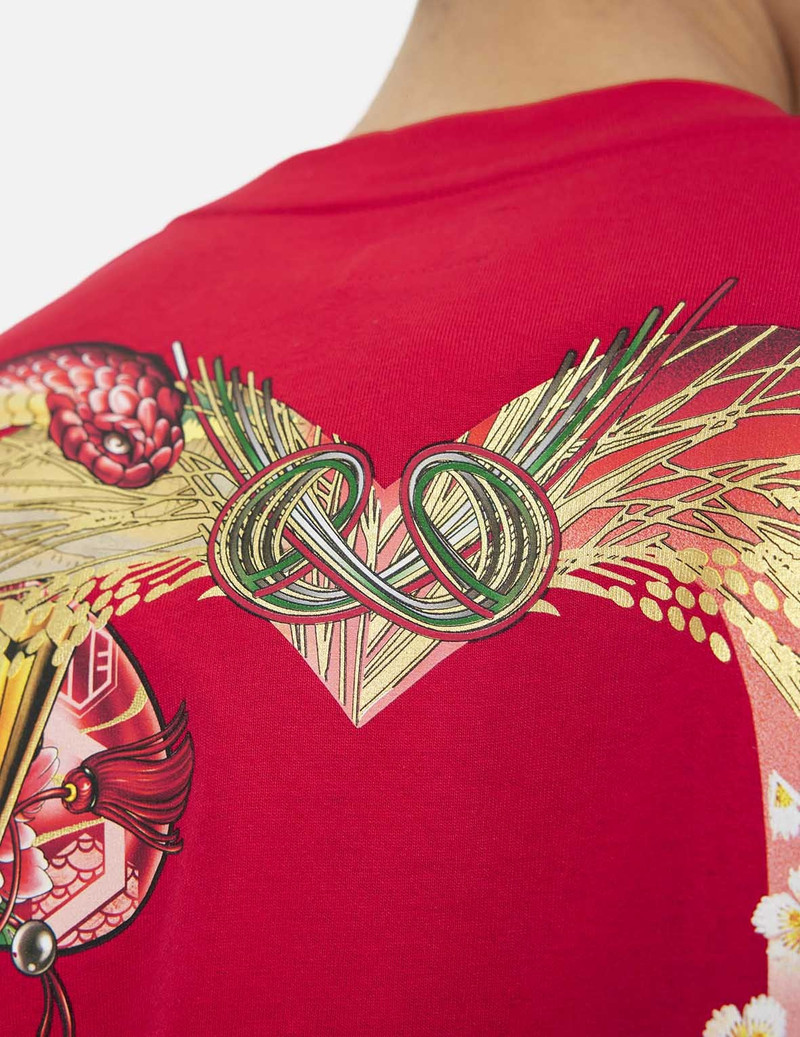 Soaring Snake Daicock Print Relax Fit T-shirt 7