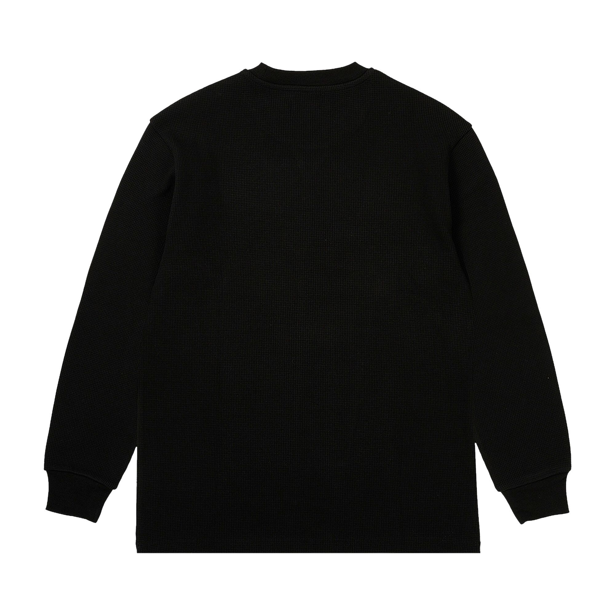 Palace Waffle Long-Sleeve 'Black' - 2