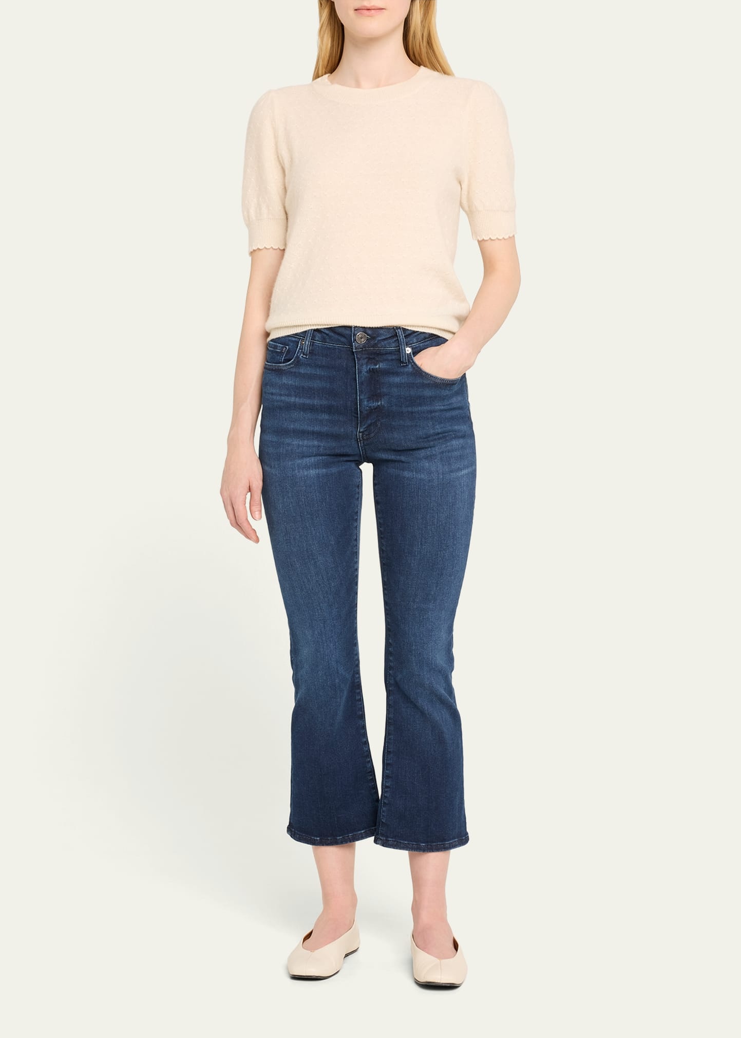 Le Crop Mini Boot Jeans - 2