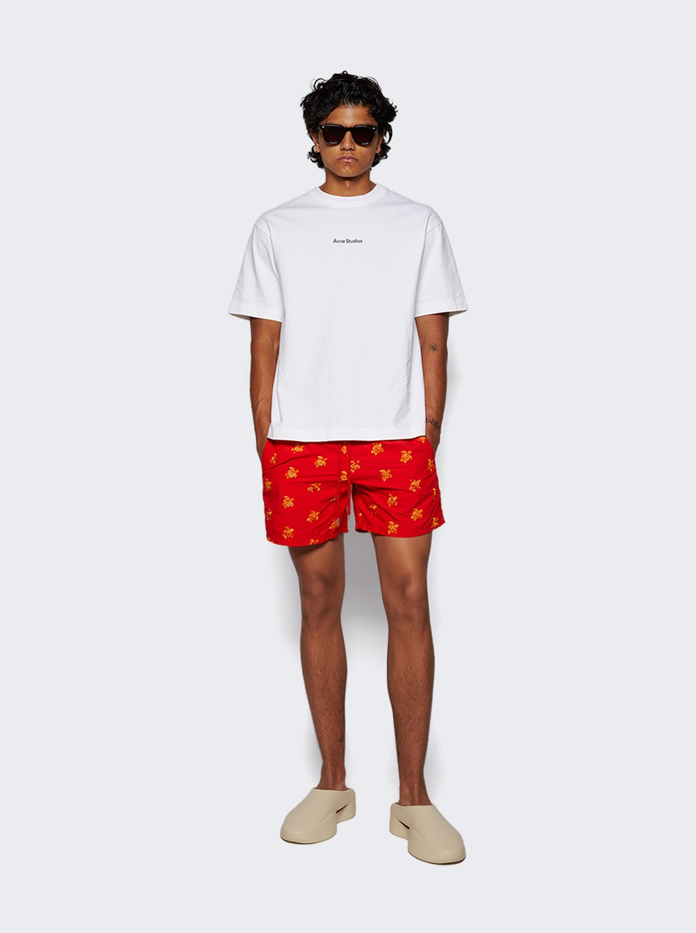 Embroidered Turtle Swim Trunks Coque Licot - 2