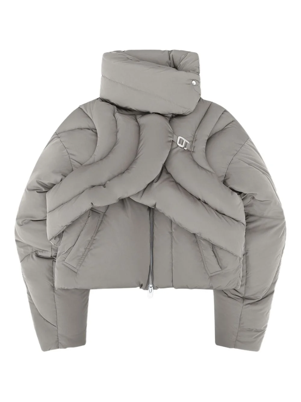 cropped padded jacket - 1