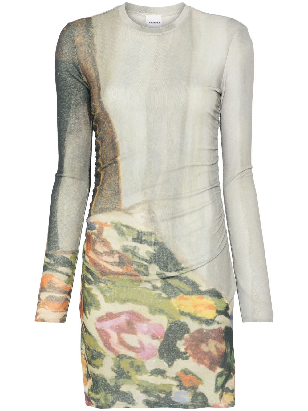 draped dress - 1
