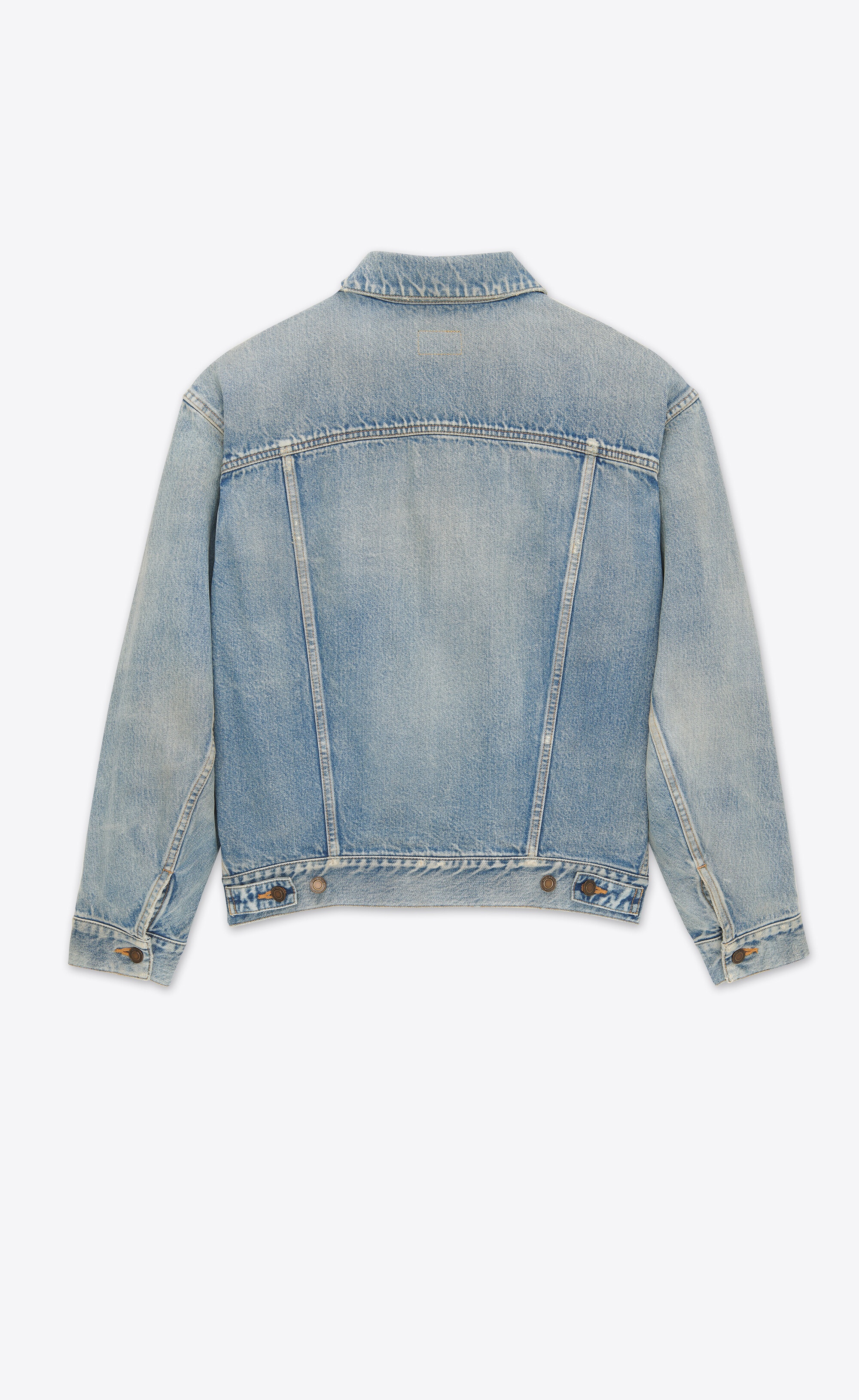 oversized jacket in sunny sky blue denim - 2