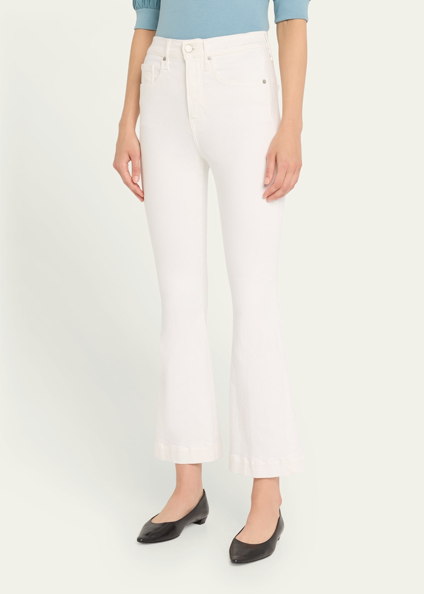 Carson High-Rise Ankle Flare Jeans - 4