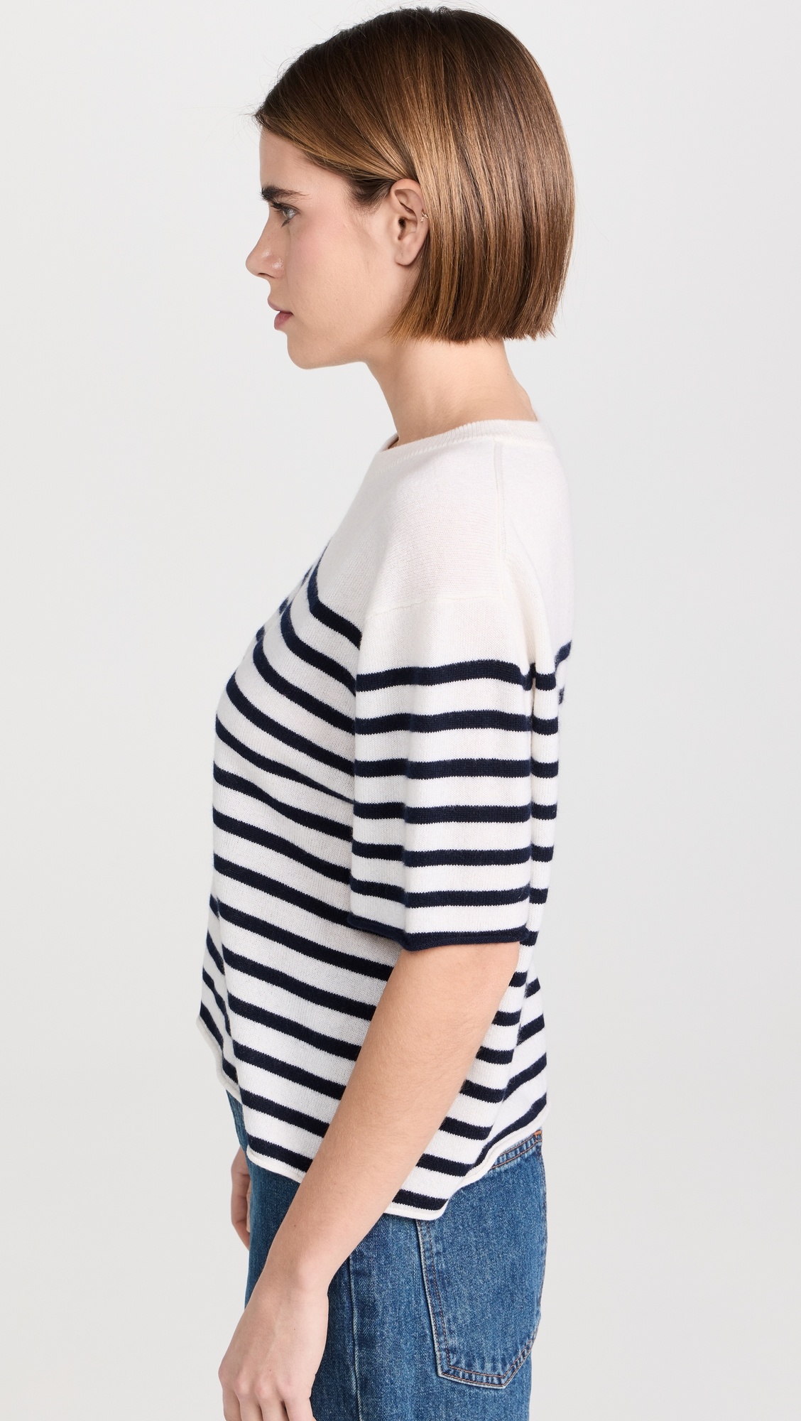 Cila Stripes Cashmere T-Shirt - 3