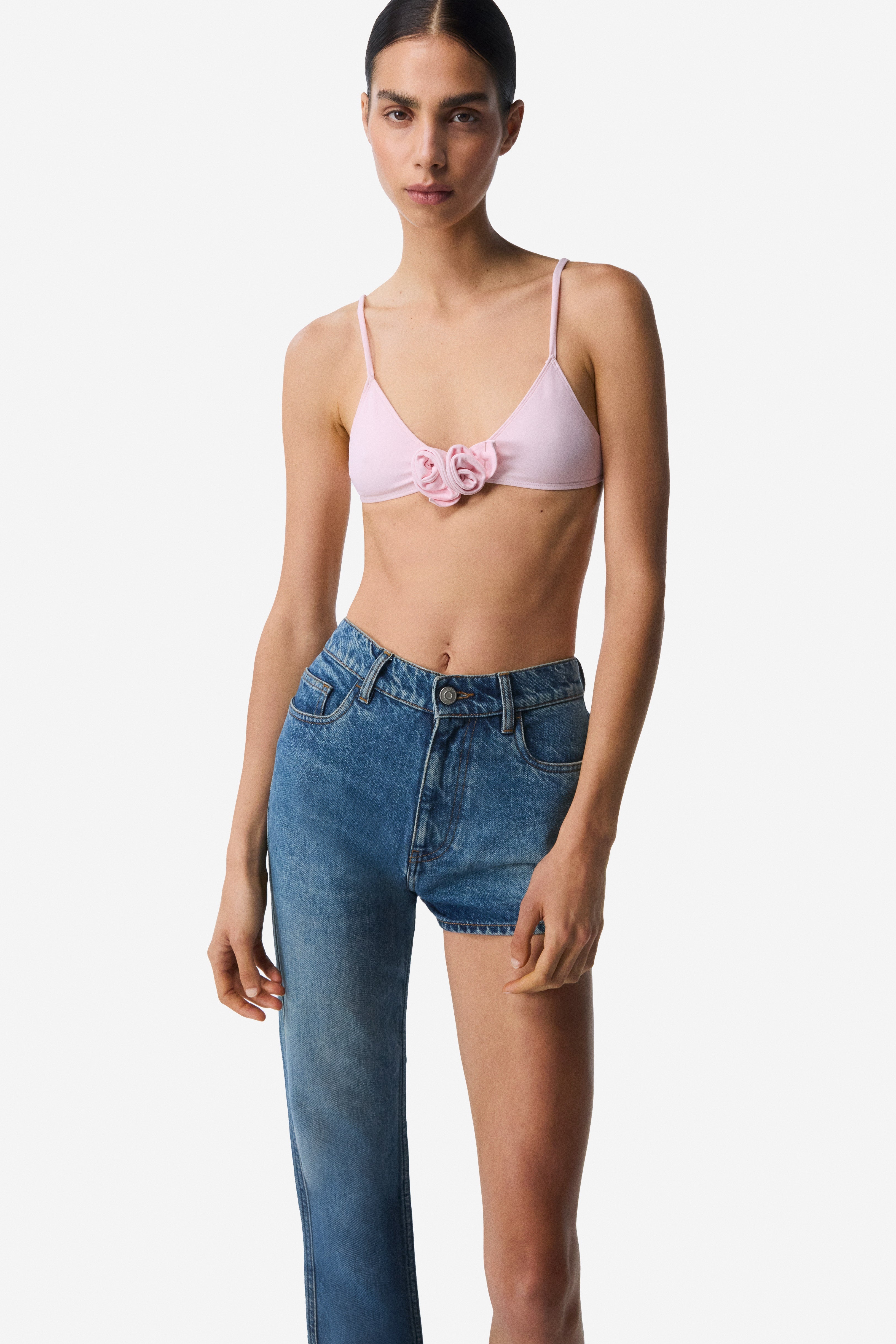 One-Leg Denim Trouser - 1