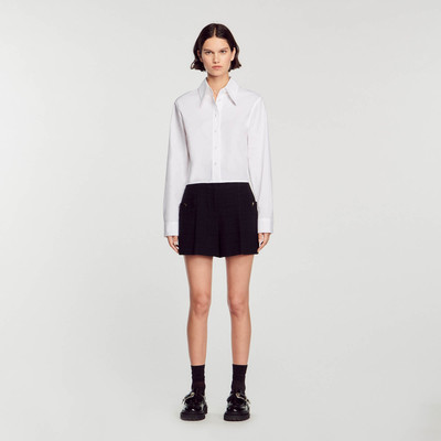 Sandro TWEED HIGH-WAISTED SHORTS outlook