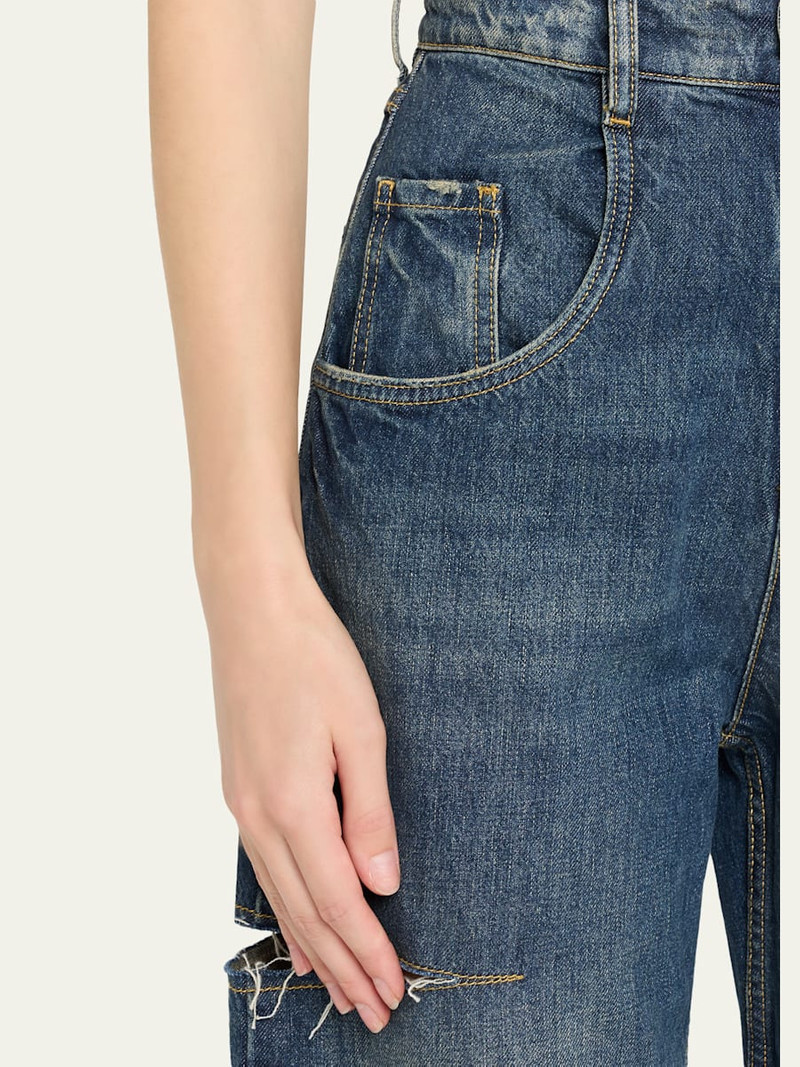 Maison Margiela Slash Slit Barrel-Leg Jeans outlook