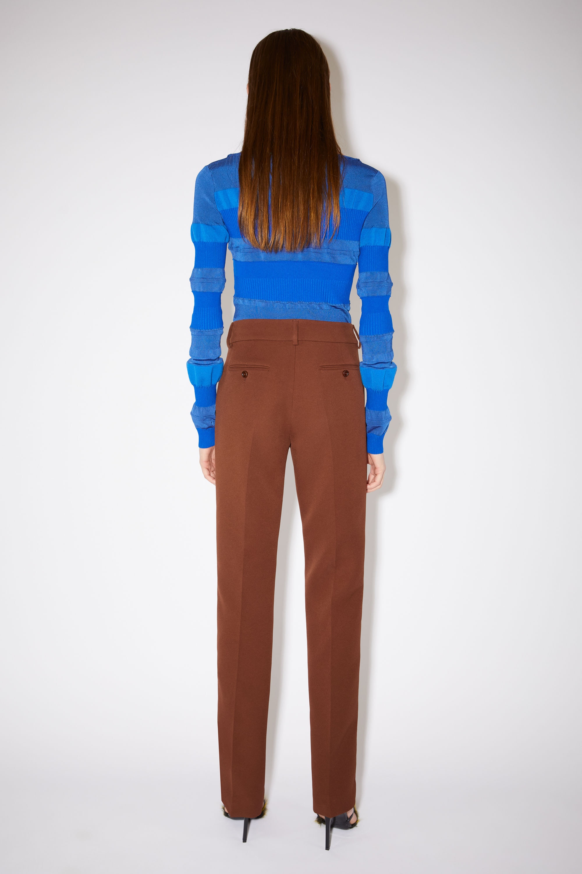 Tailored trousers - Cognac brown - 3