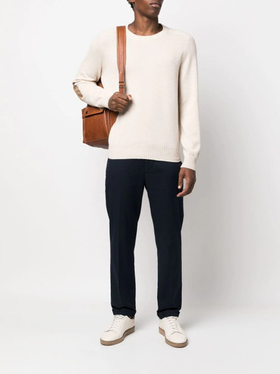 Brunello Cucinelli elbow-patch cashmere jumper outlook