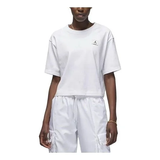 (WMNS) Air Jordan Essentials Boxy T-Shirt 'White' DO5038-100 - 1