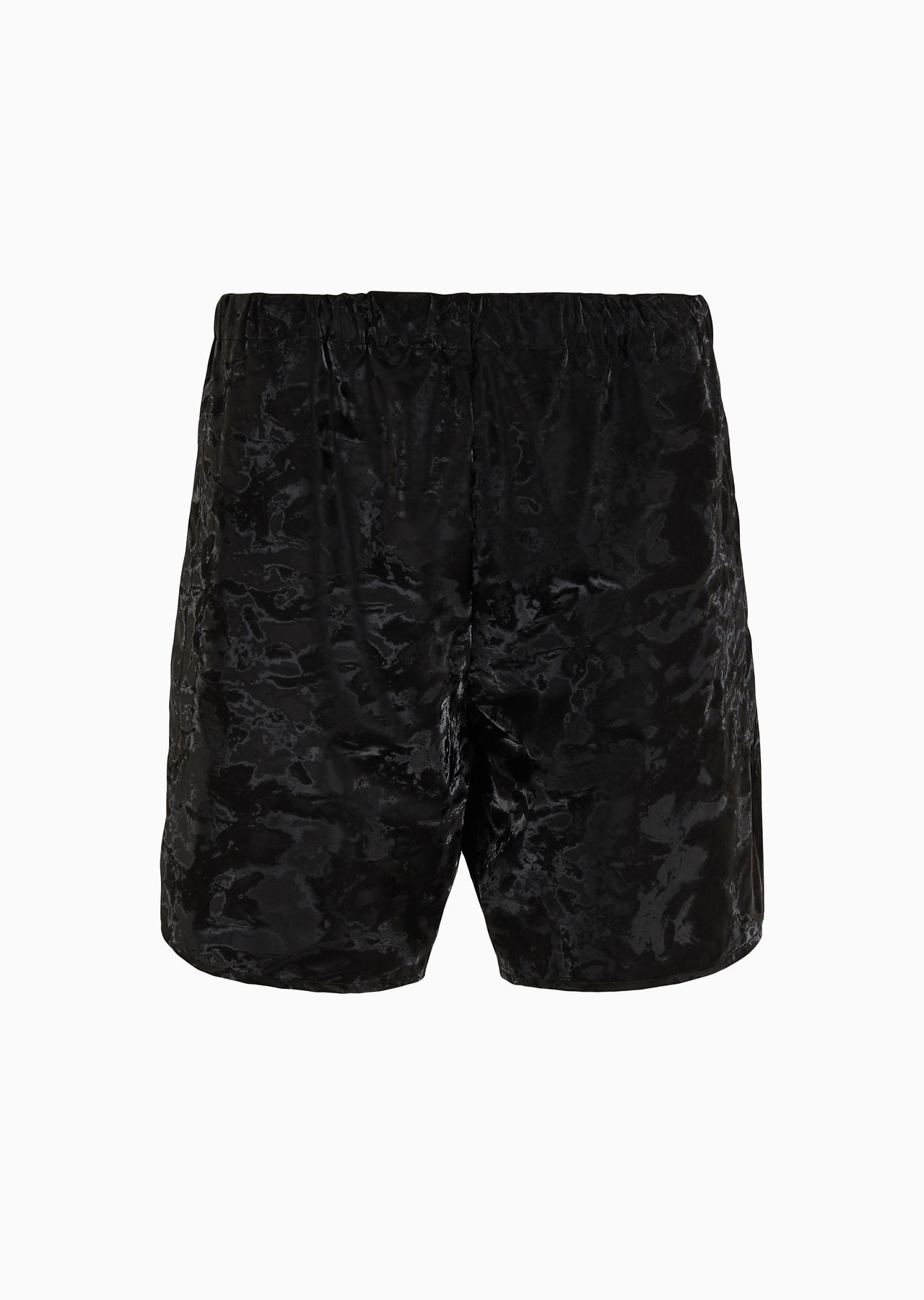 Camouflage Bermuda shorts in vinyl-look technical fabric - 1